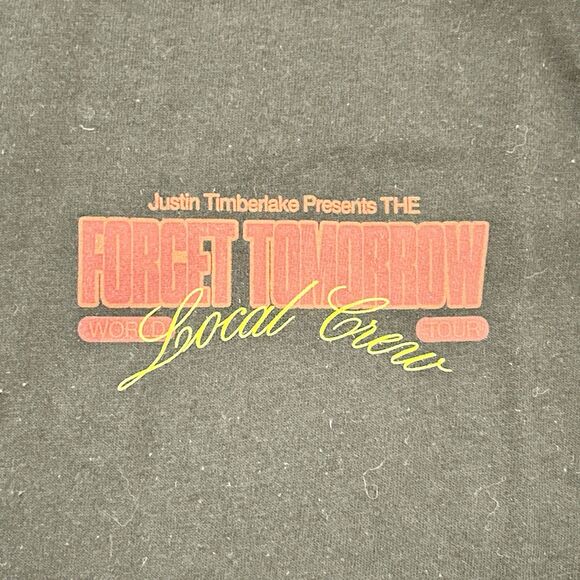 Justin Timberlake Men’s Size XL 2024 Forget Tomorrow Tour Local Crew T-Shirt - Picture 4 of 5